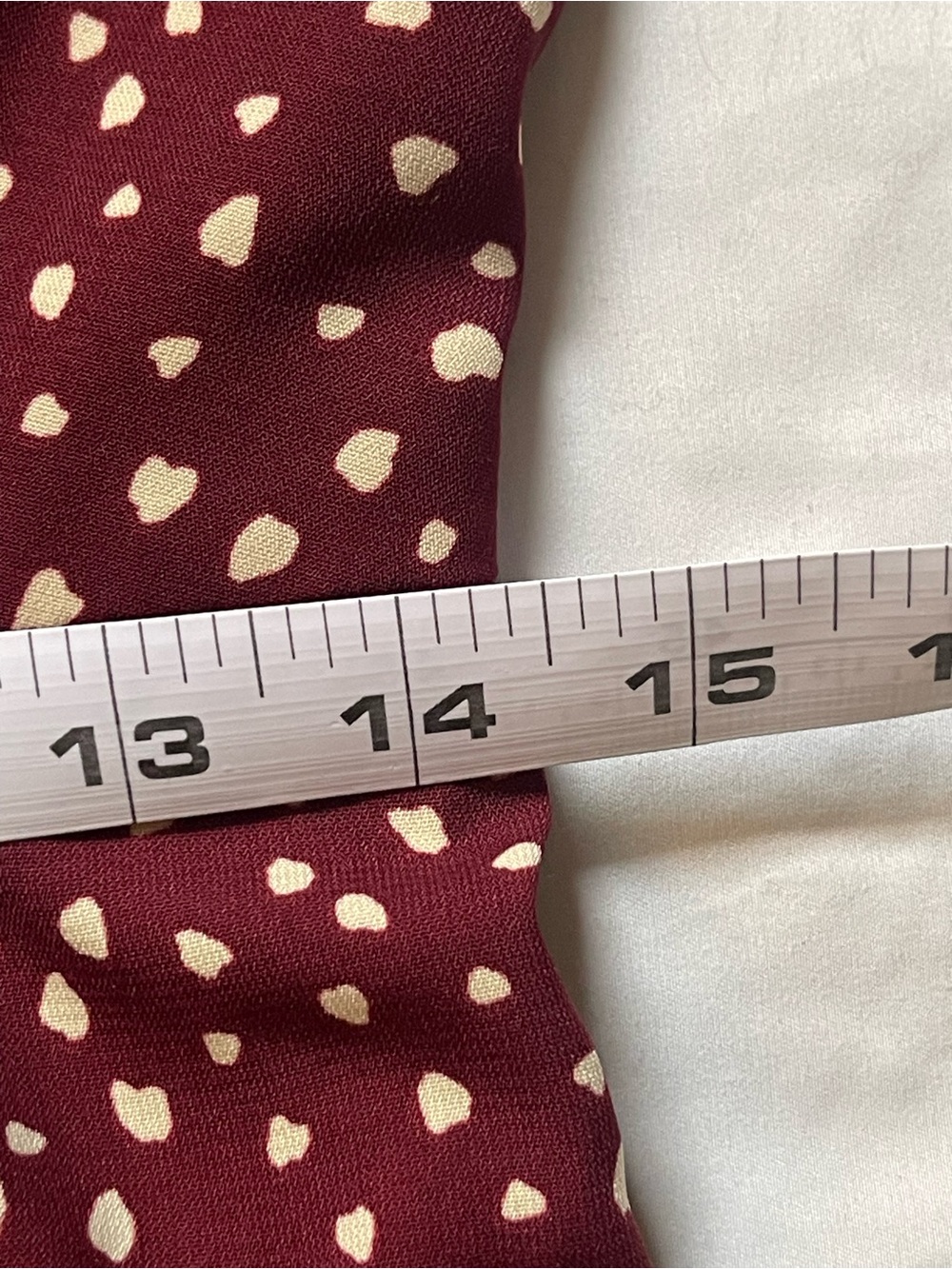 Kimchi Blue Burgundy Polka Dot Midi Dress - Picture 12 of 12